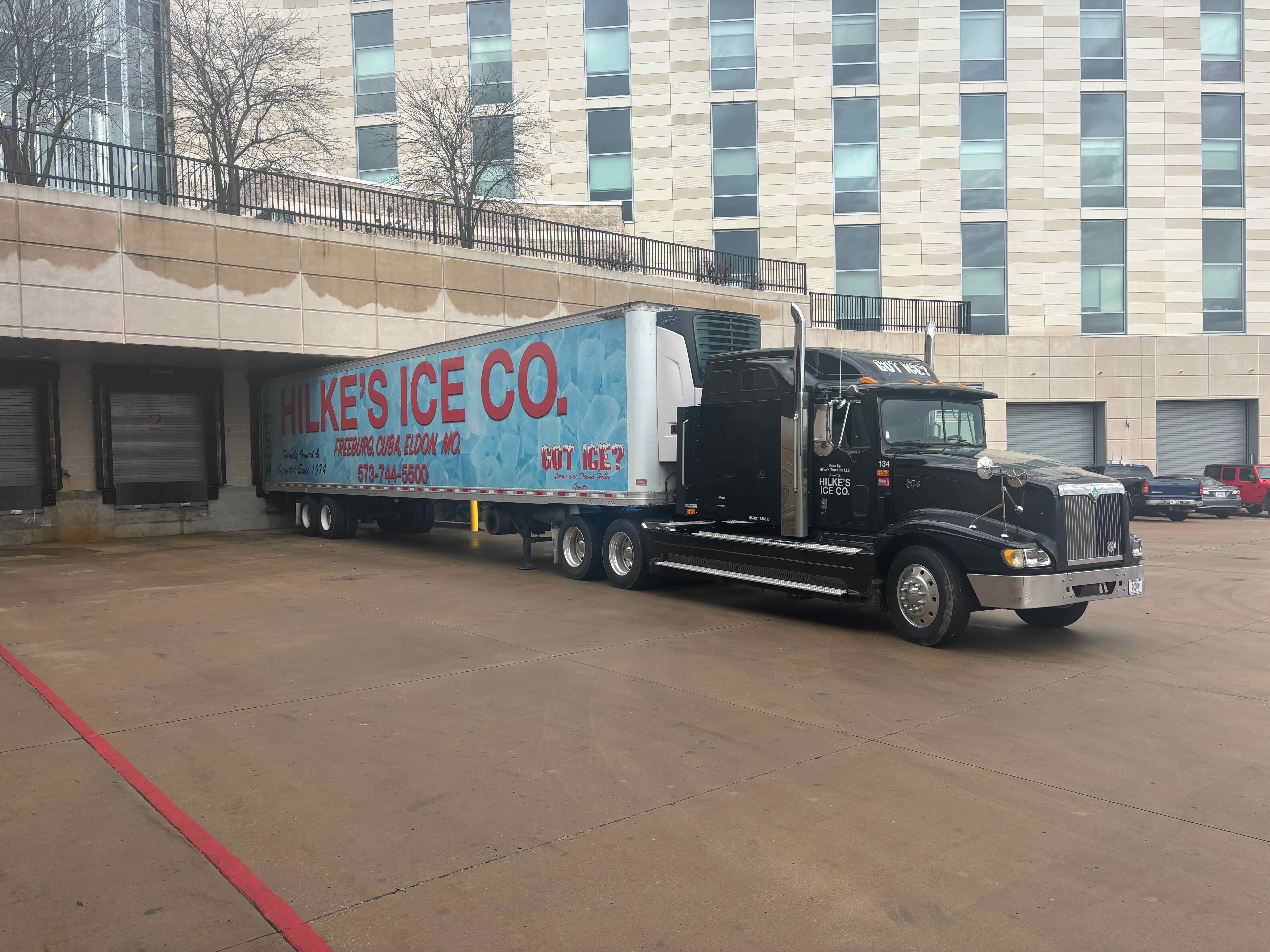 Hilke's semi-truck side view