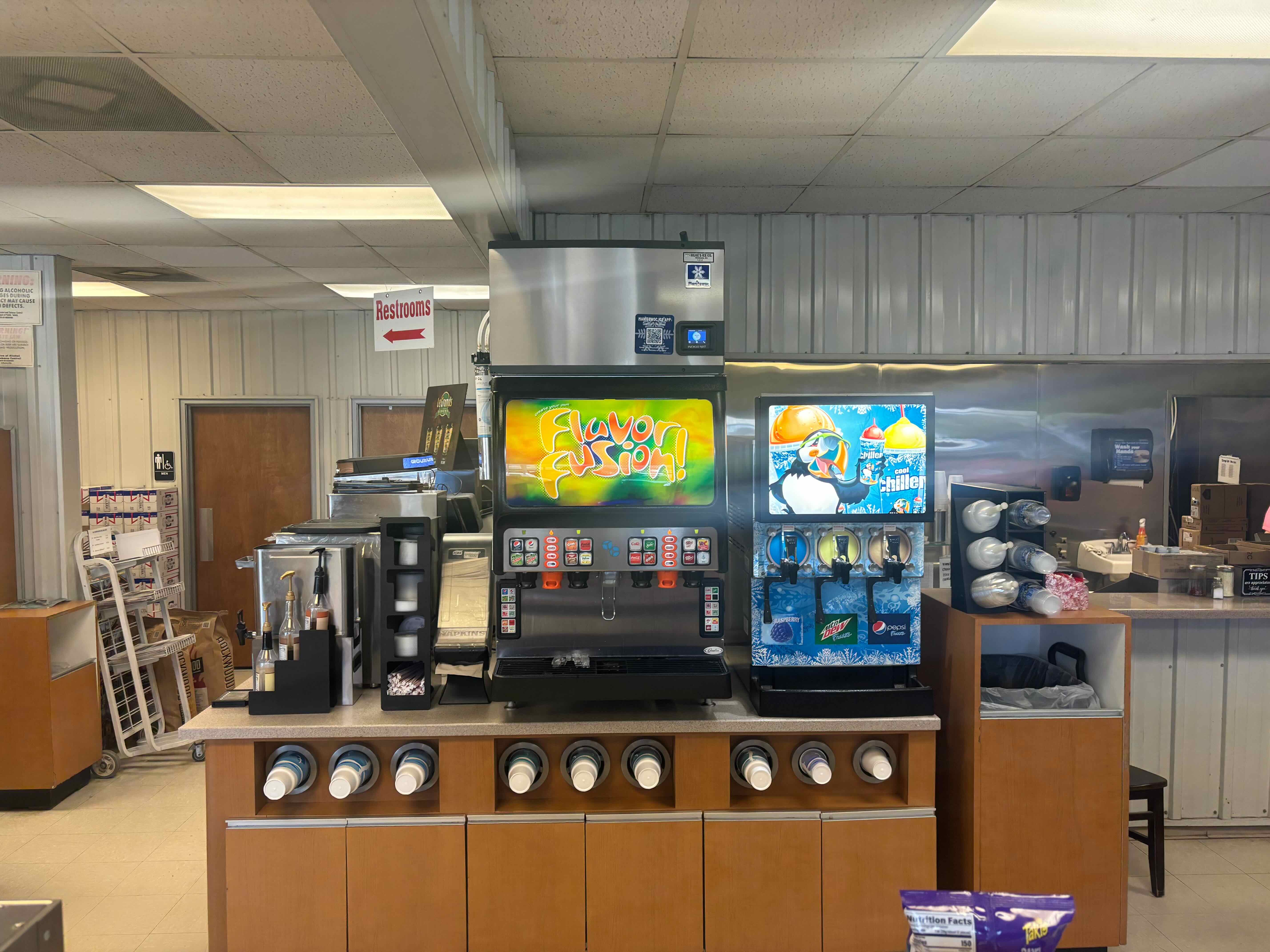 Convenience-store ice machine installation