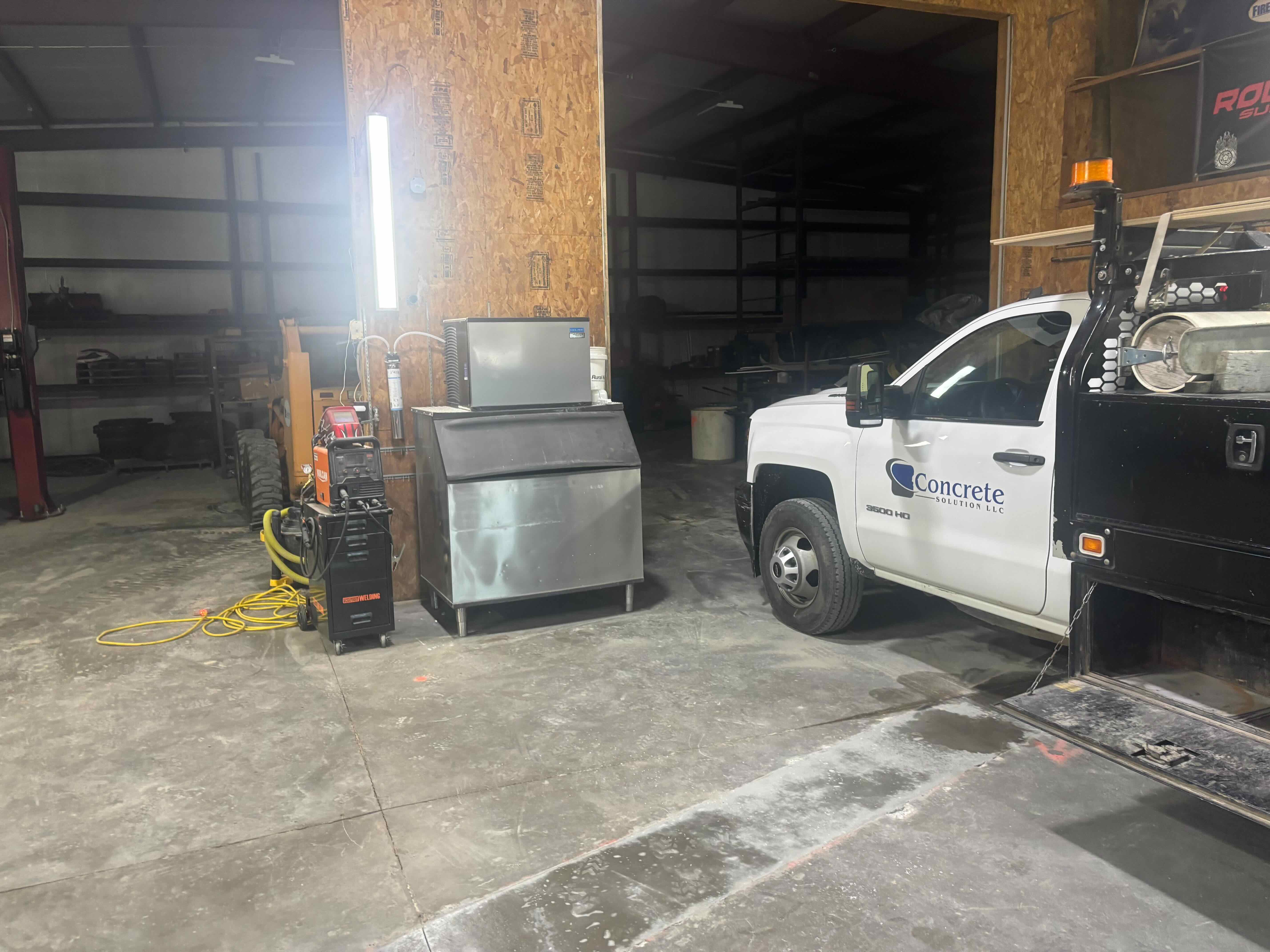 Machine being installed